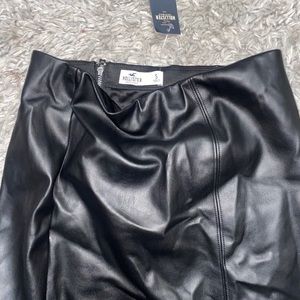 Brand new Hollister leather skirt